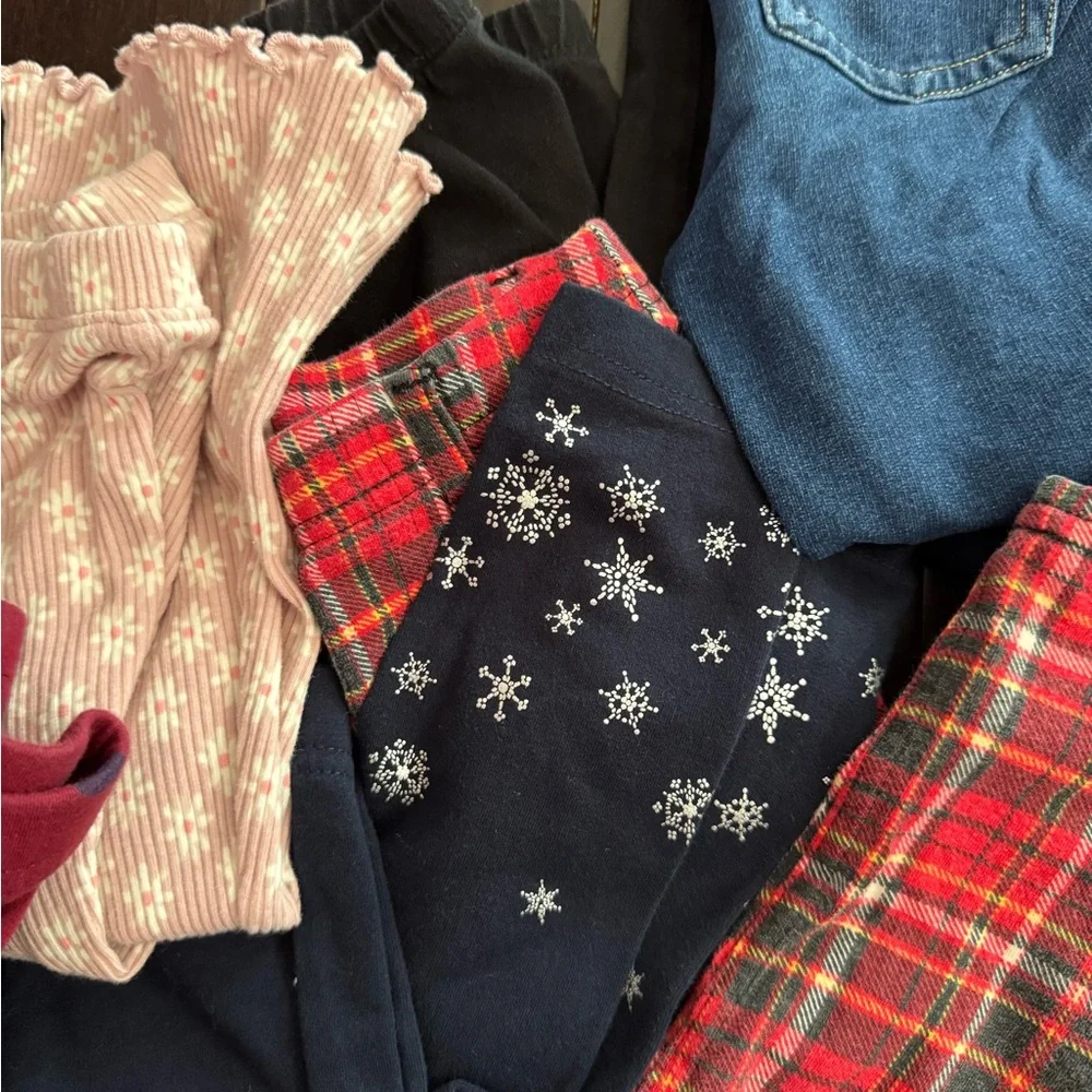 Girls Bundle of Leggings 3T - Picture 2 of 5